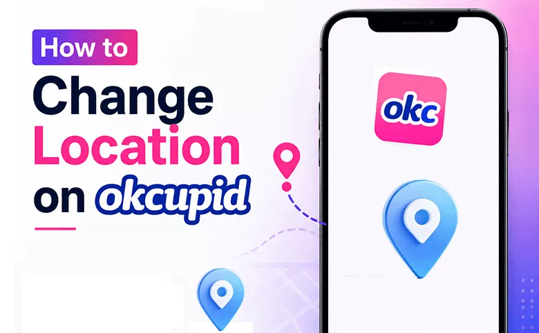 Change location on OkCupid 