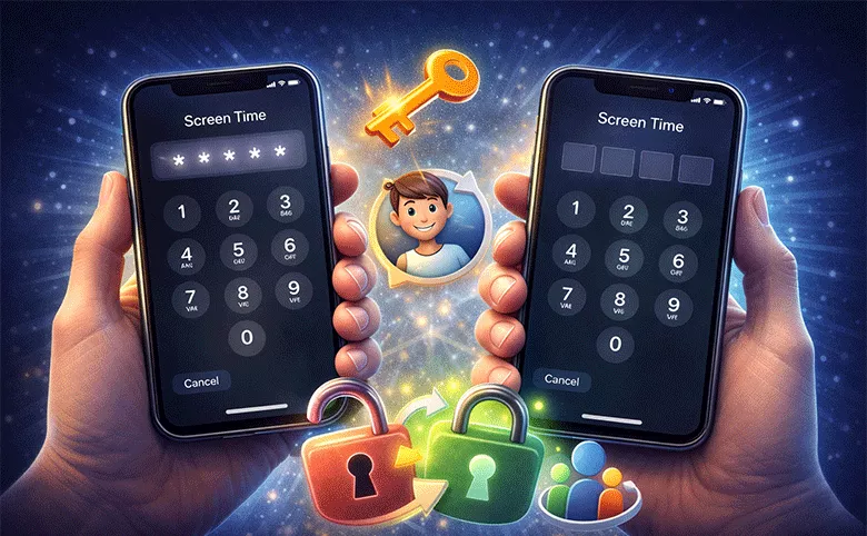 change screen time passcode