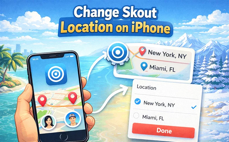 Change Skout Location on iPhone 