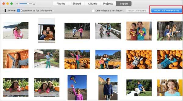 import with iphoto