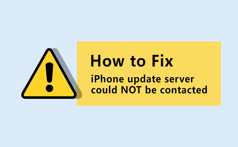 iphone update server could not be contacted