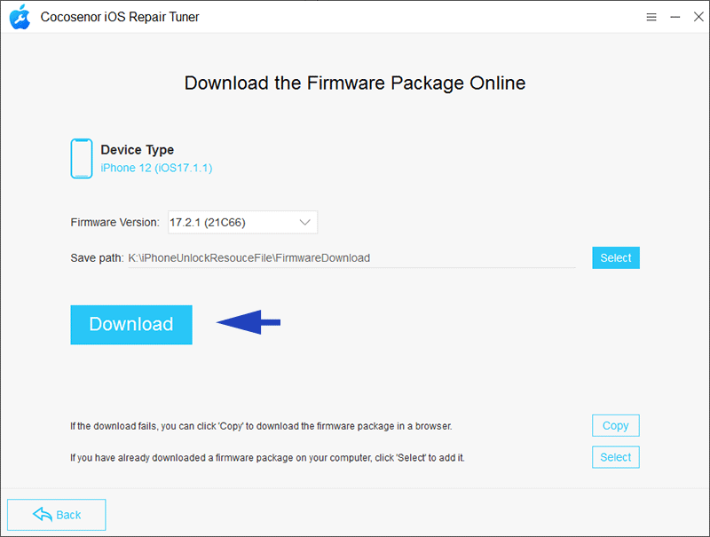 download firmware package