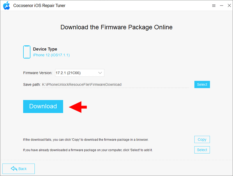 download firmware package