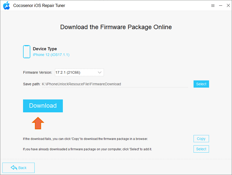 download firmware package