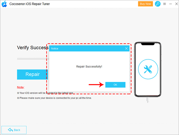 repair successfully