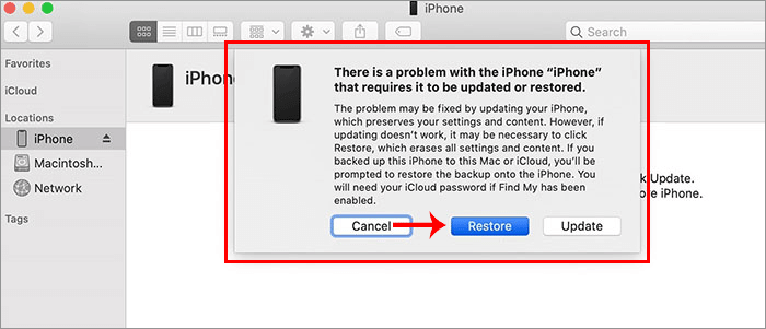 iTunes DFU mode repair iPhone