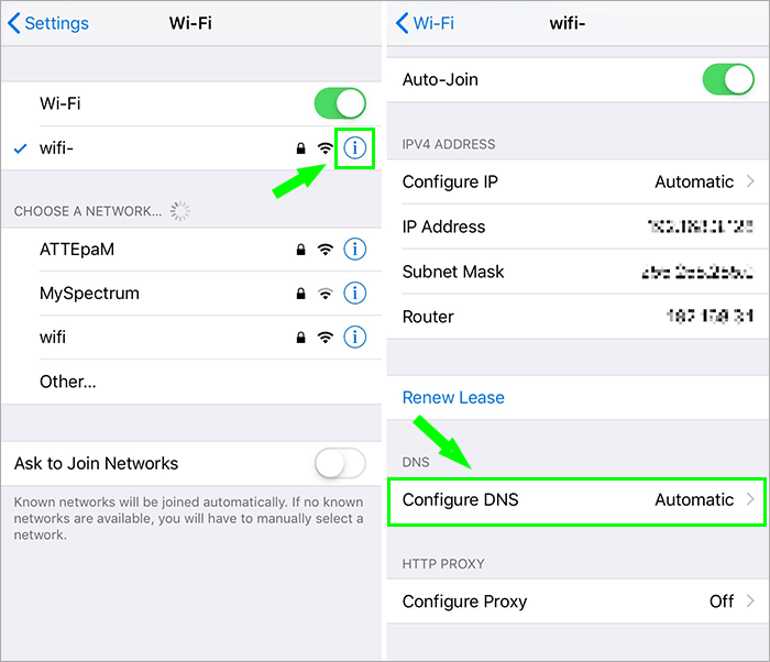 configure dns setting