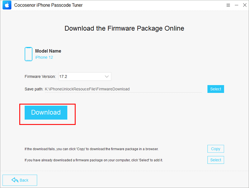 download firmware package