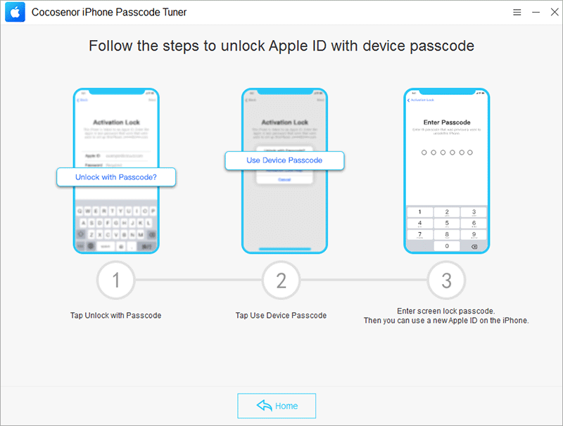 unlock Apple ID with device passcode