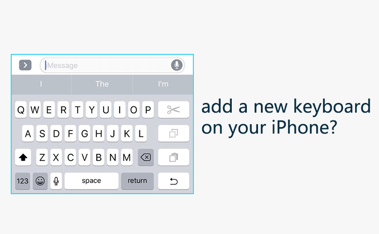 keyboard in iphone