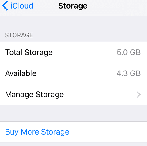 check icloud storage