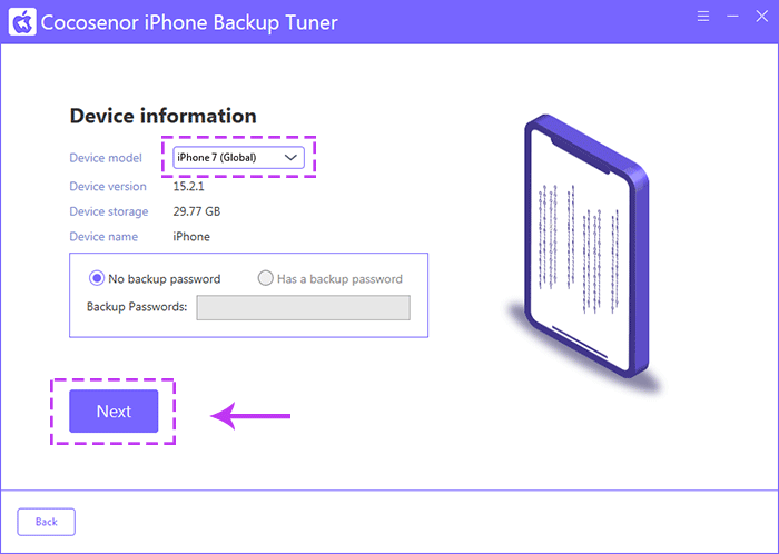 check iPhone basic information