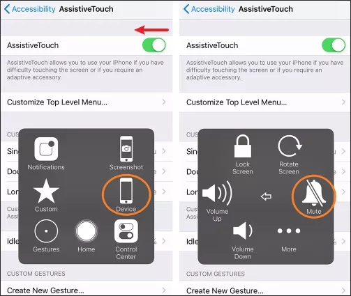 Turn on Assistive Touch