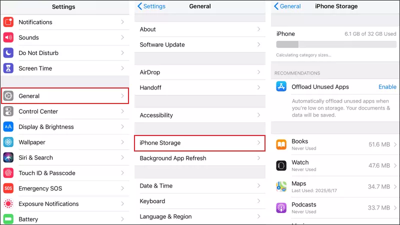 Free up iPhone storage