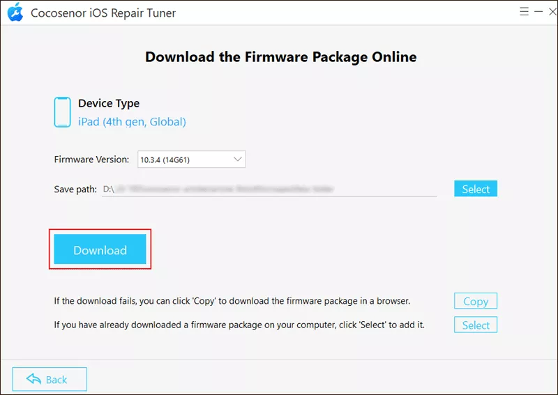 Click Download