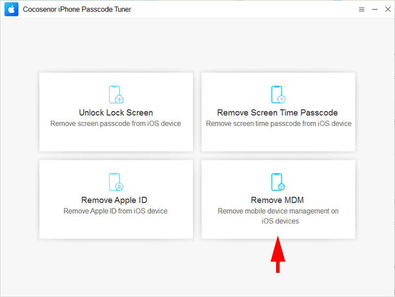 choose Remove MDM