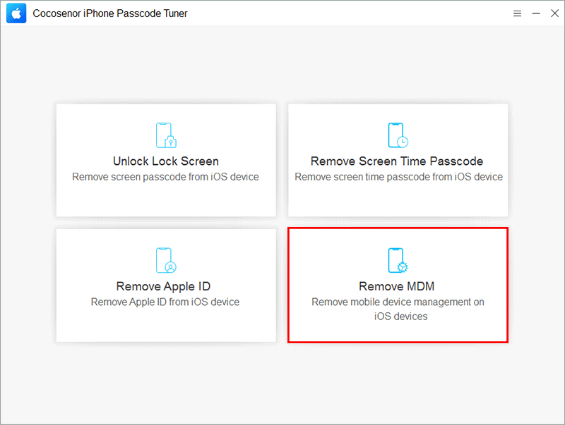 choose Remove MDM