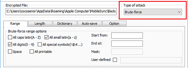 configure attack settings