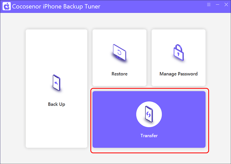 hit Transfer option