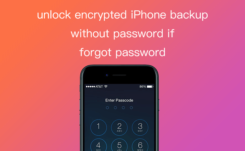 how to reset password to unlock iphone backup