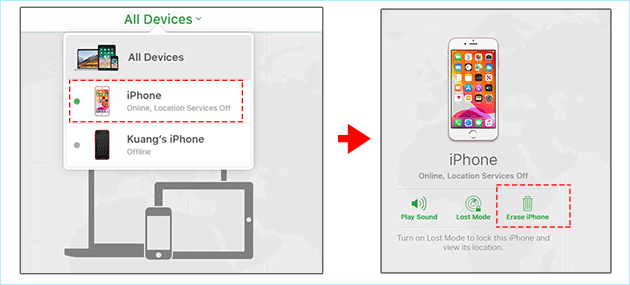 unlock iPhone by iCloud without home button