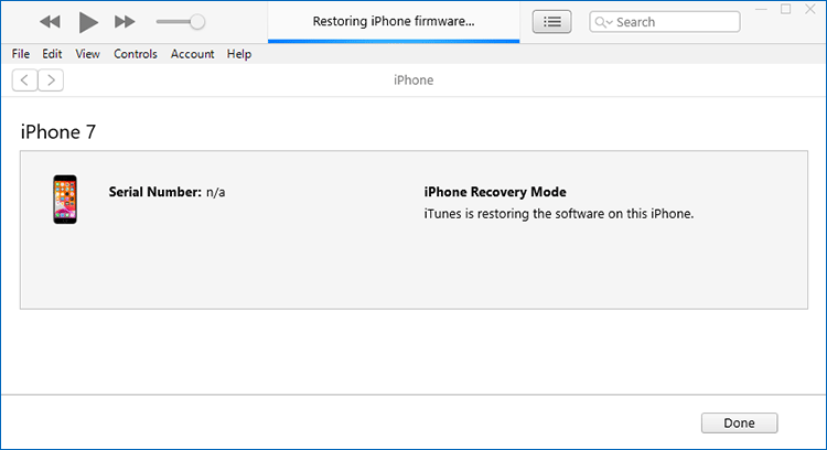 restoring iPhone firmware