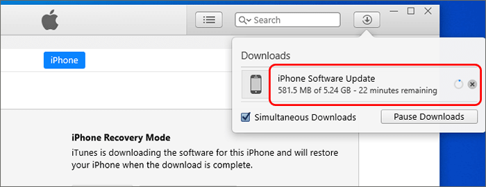 downloading iPhone Software Update