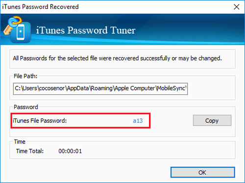 password is recovered