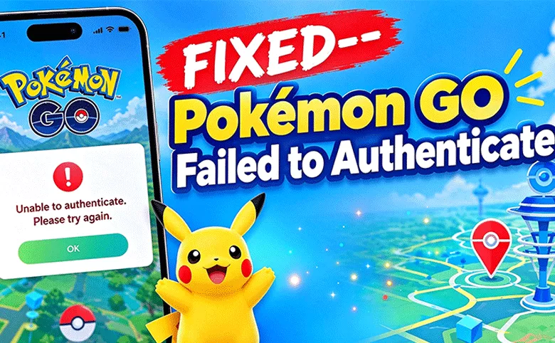 fixed--Pokemon Go failed to authenticate