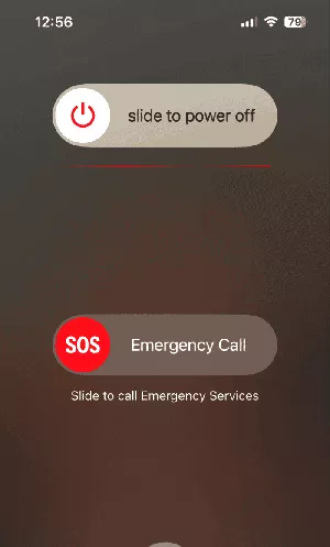 turn off iPhone