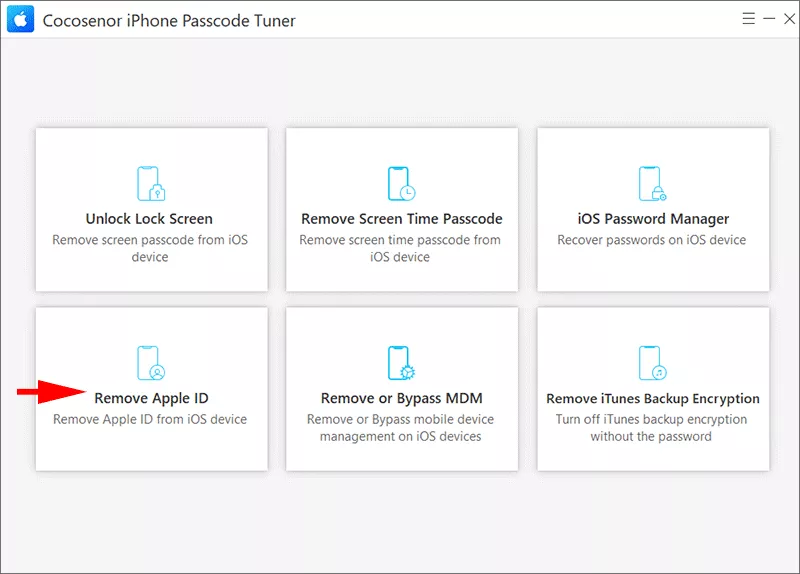 choose Remove Apple ID