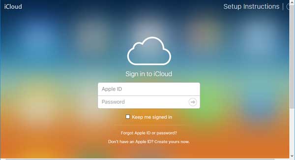 sign in icloud