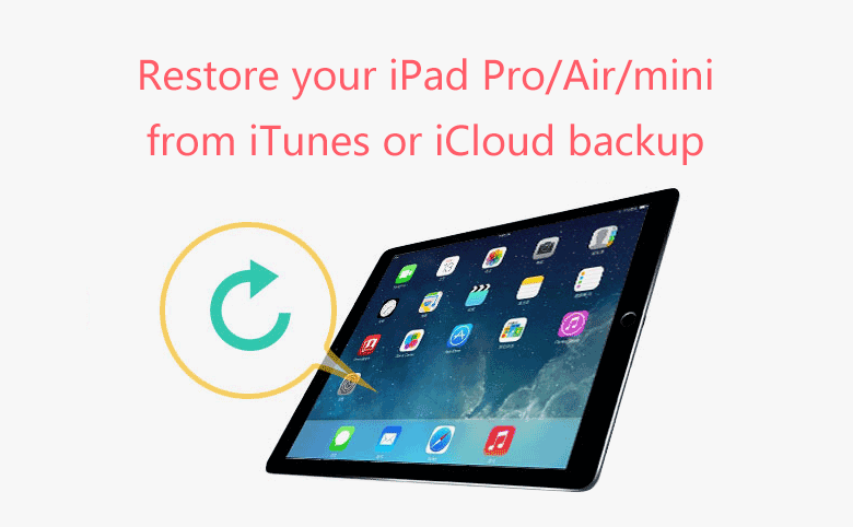 Restore your iPad Pro/Air/mini from iTunes or iCloud backup