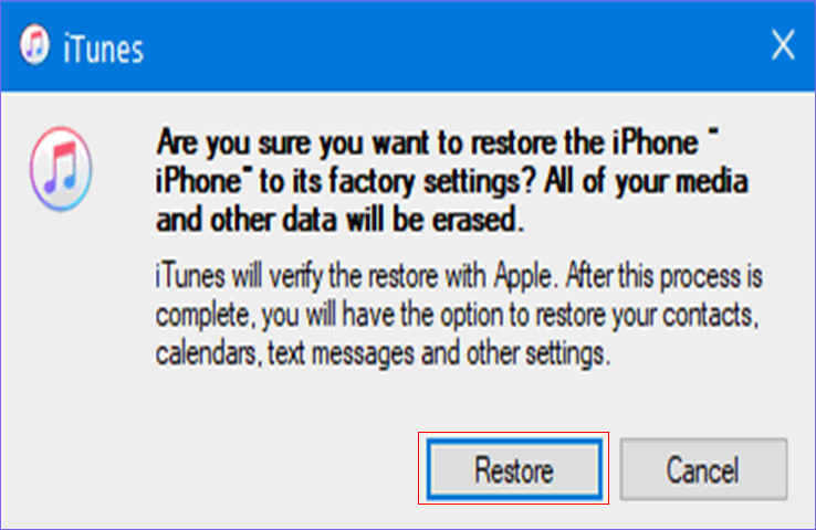 restore your iphone to factory settings