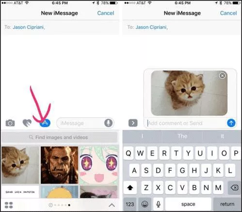 search image in iMessage