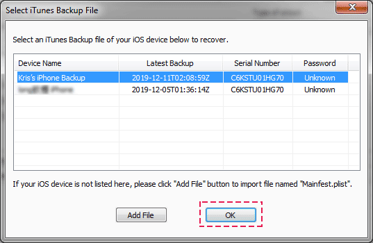 select file