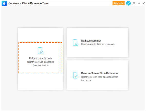 unlock iphone via cocosenor iphone passcode tuner