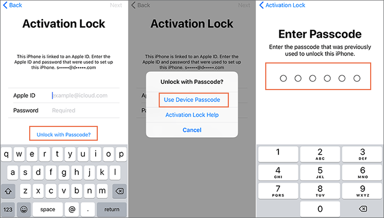 unlock Activation lock on iPhone