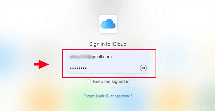sign into iCloud