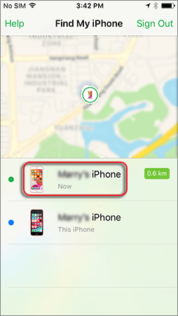 sign in to Find My iPhone