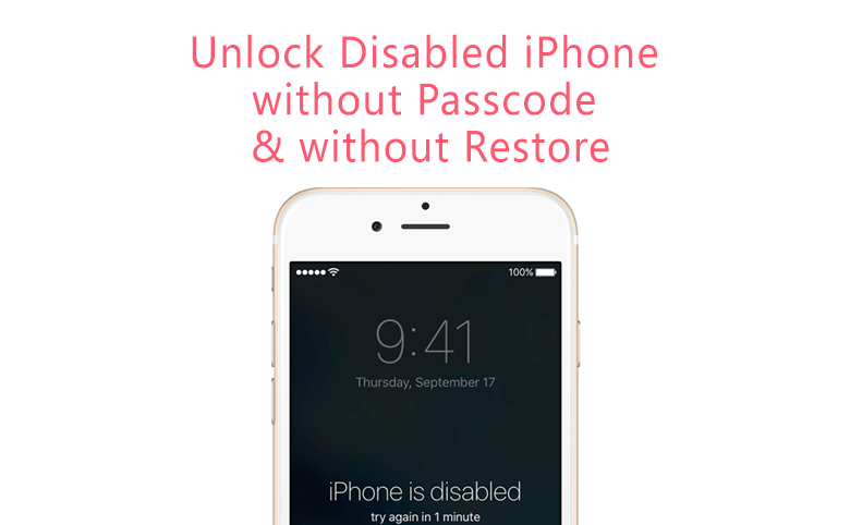 how to unlock a disabled iphone