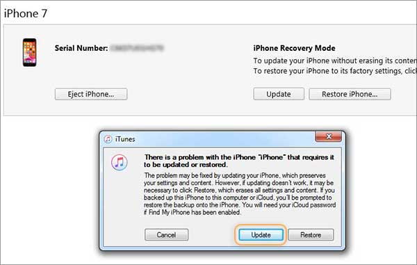 unlock iphone by iTunes