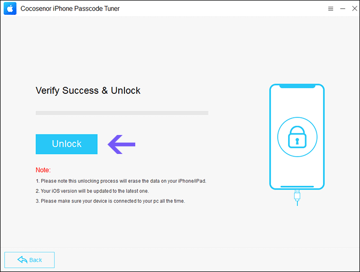 click Unlock