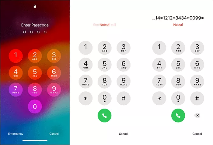 enter a string of number and characters