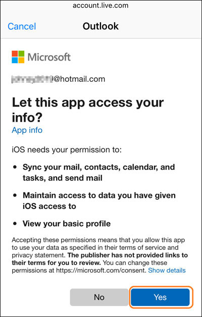 access your info
