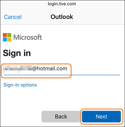 Hotmail Login Page