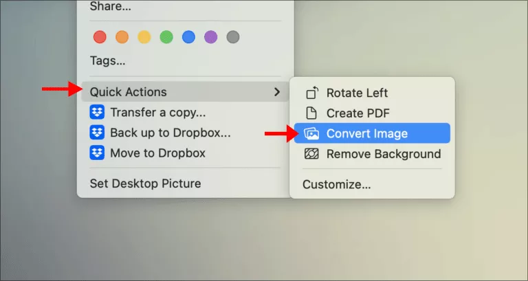choose convert image