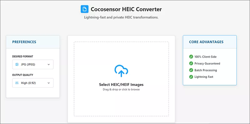 Cocosenor HEIC Converte