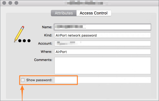 show wifi password
