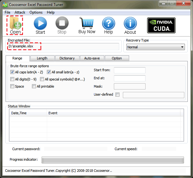 select password  protected excel